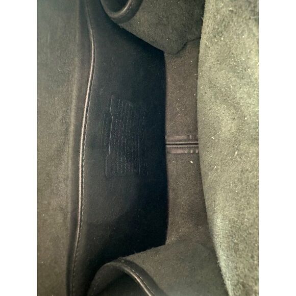 Vintage Coach Classic Lunch Box Top Handle Black Leather Shoulder Bag 9991 - Picture 11 of 14